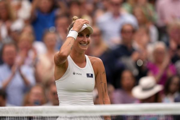 Marketa Vo<em></em>ndrousova won the Wimbledon women's champio<em></em>nship on Saturday.