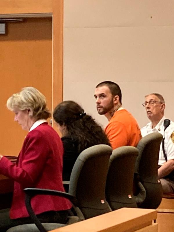 A photo of Adam Mo<em></em>ntgomery in court.