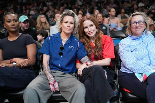 Sophia Bush and Ashlyn Harris, who Bush is currently dating. 